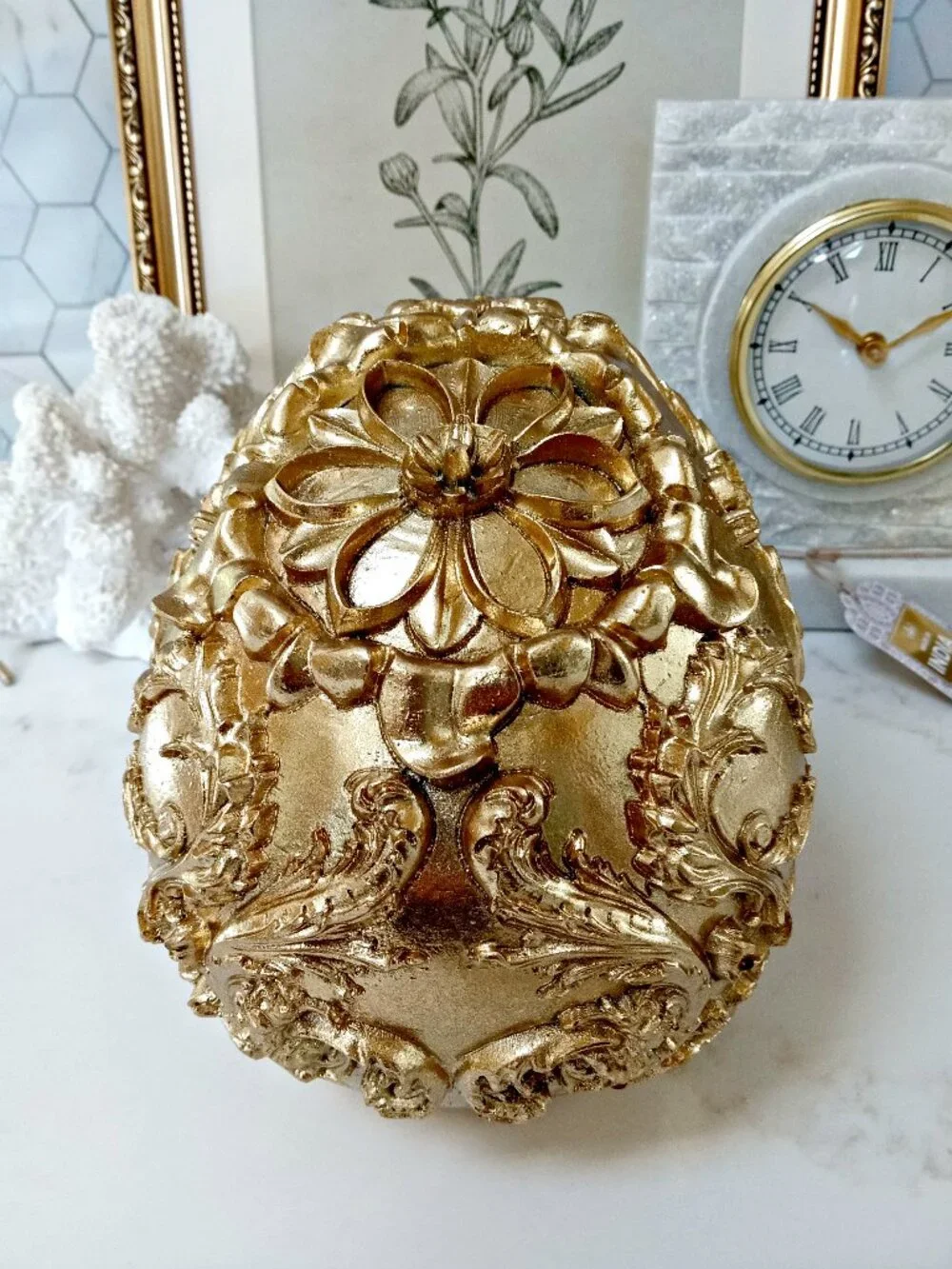 NEW! EXQUISITE GOTH GLAM SKULL DECOR